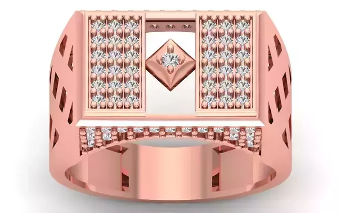 Solitaire Wedding Engagement Mens Ring