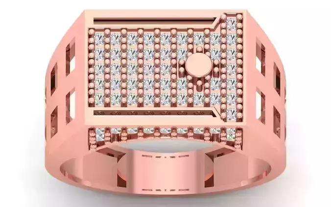 Solitaire Wedding Engagement Mens Ring