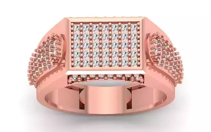 Solitaire Wedding Engagement Mens  Ring