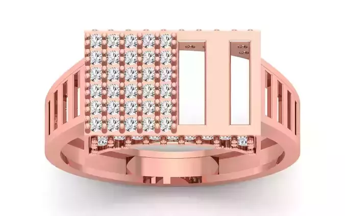 Solitaire Wedding Engagement Mens  Ring