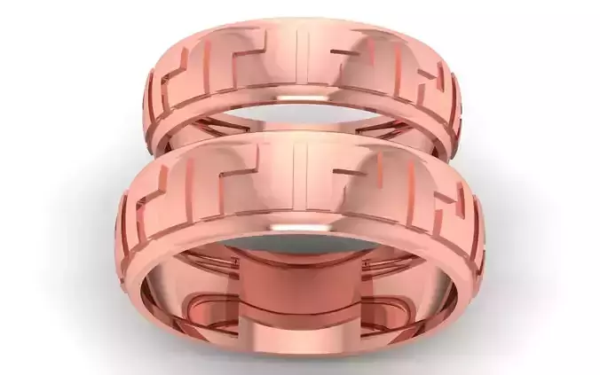 Solitaire Wedding Engagement Couple Band Ring