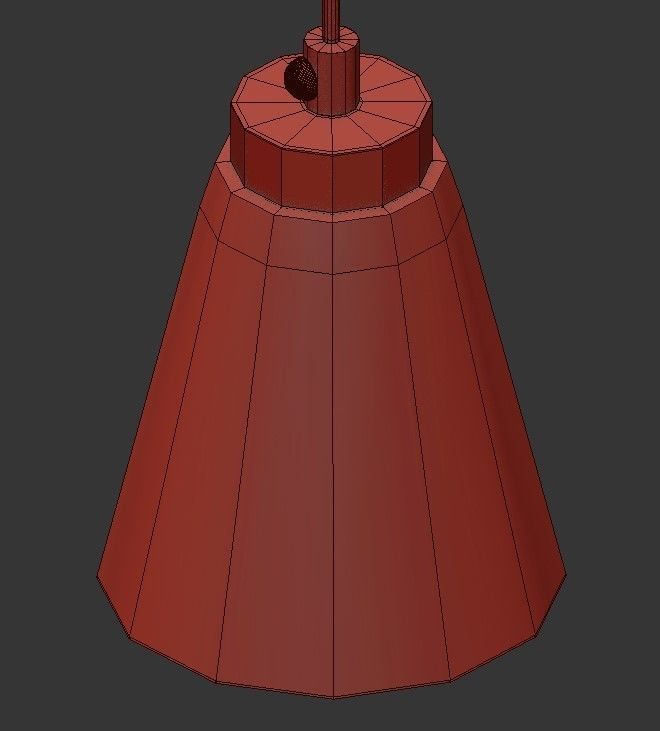 ADRIELL gold pendant light 3D model_3