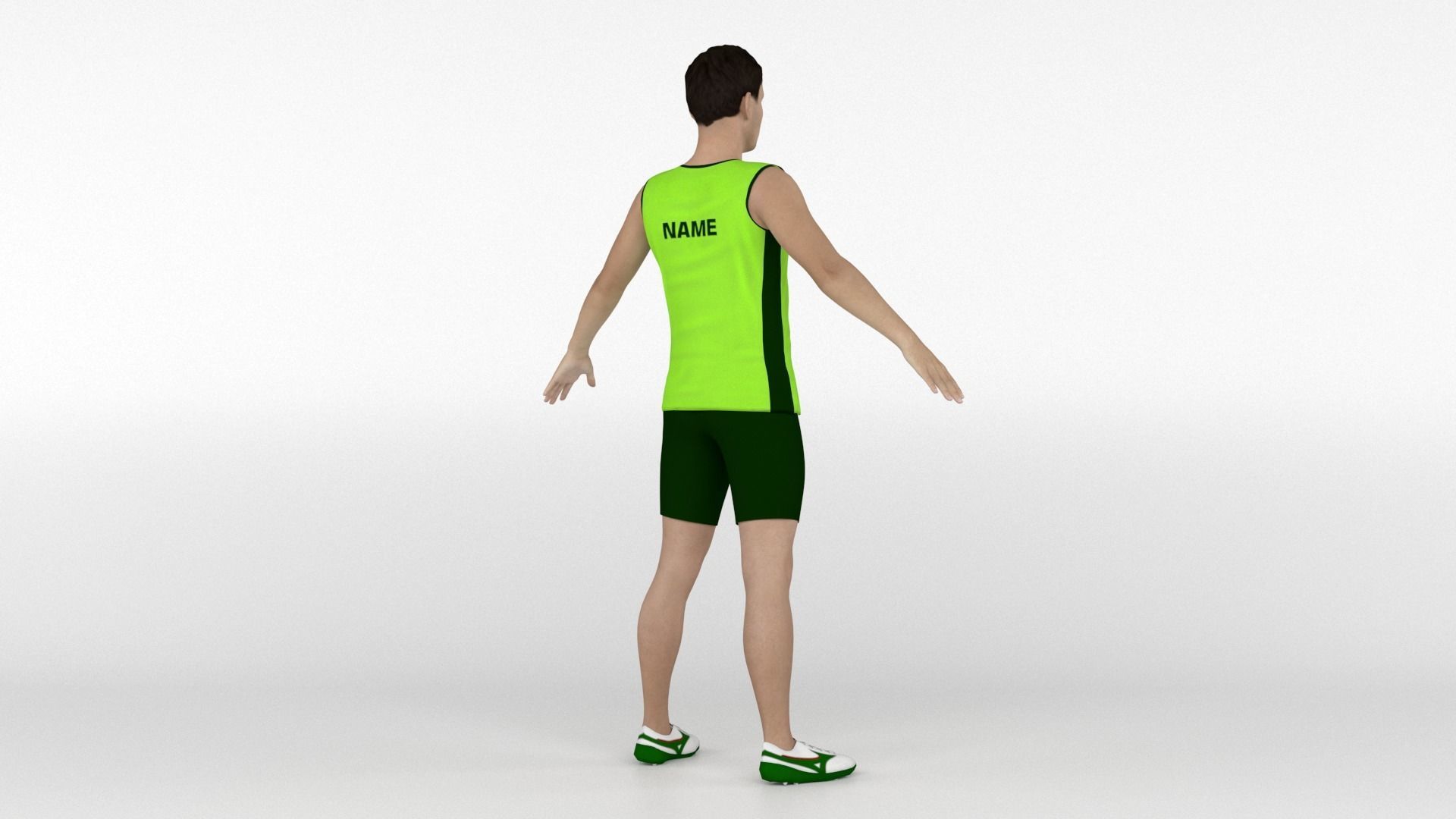 Athlete Runner 05 3D model_4