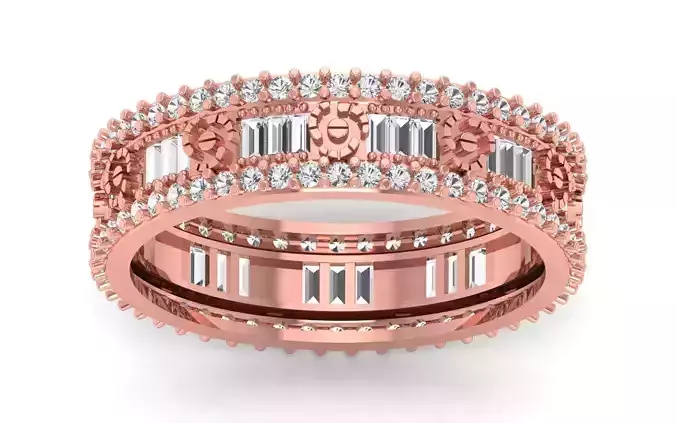 Solitaire Wedding Engagement WoMen Ring 3D print model