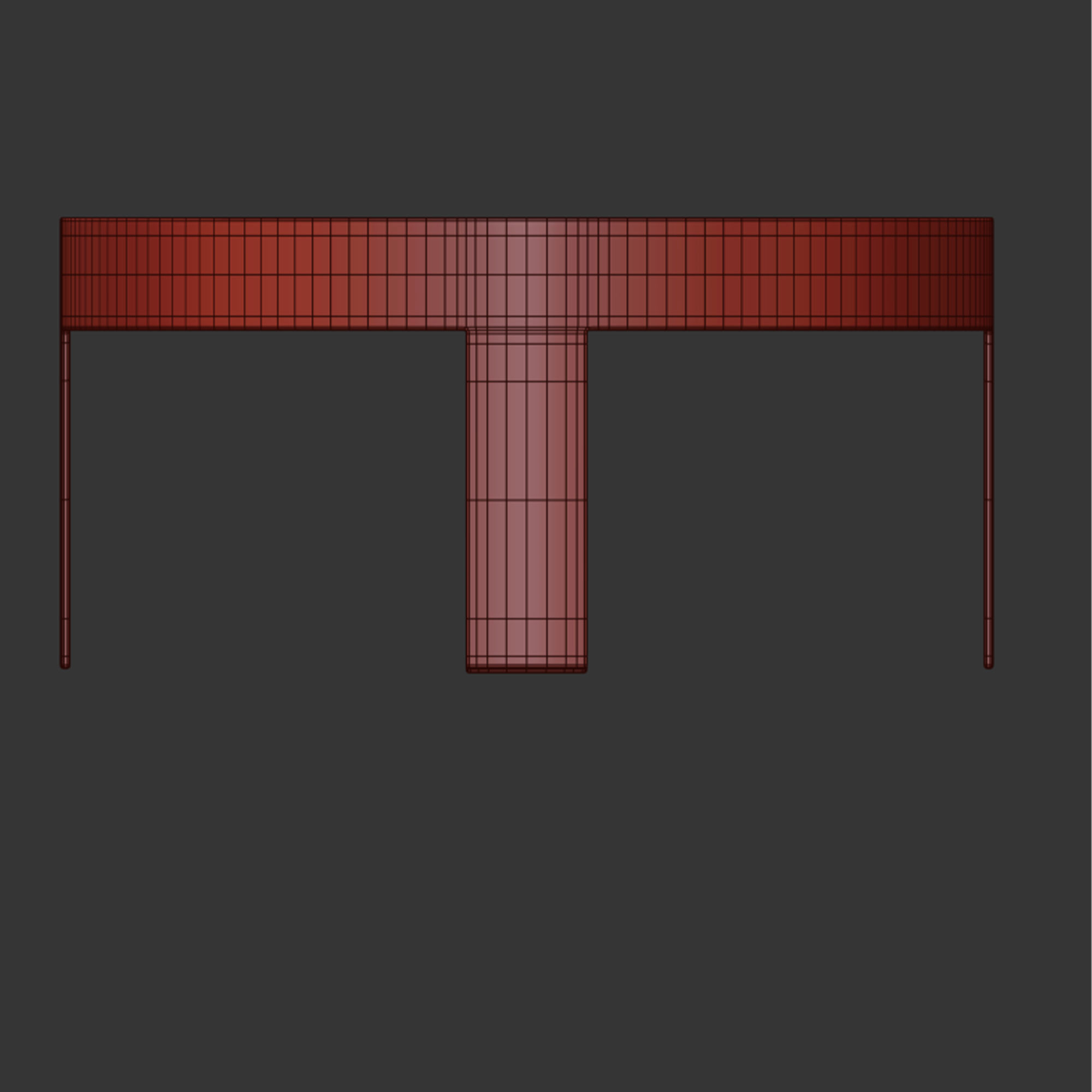 INFINITY OVAL METAL COFFEE TABLE by Girogiocollection 3D model_6