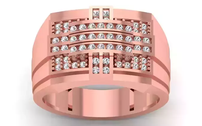 Solitaire Wedding Engagement Mens Ring