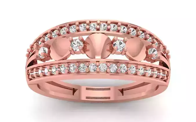 Solitaire Wedding Engagement WoMen Ring 3D print model