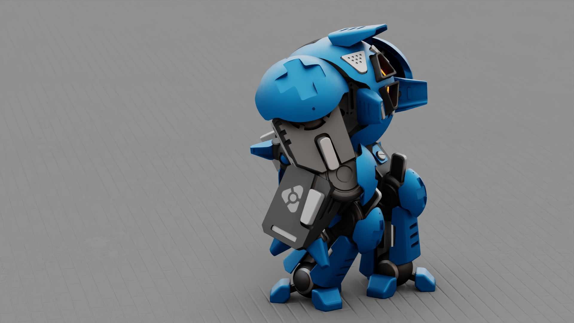 BATTLE DROID OKEANOS RIGGED 3D model_23