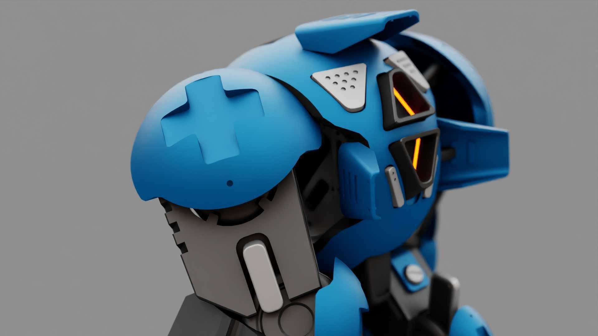 BATTLE DROID OKEANOS RIGGED 3D model_30