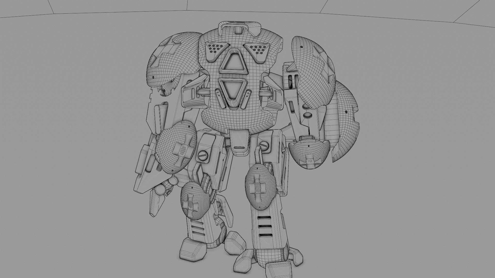 BATTLE DROID OKEANOS RIGGED 3D model_46