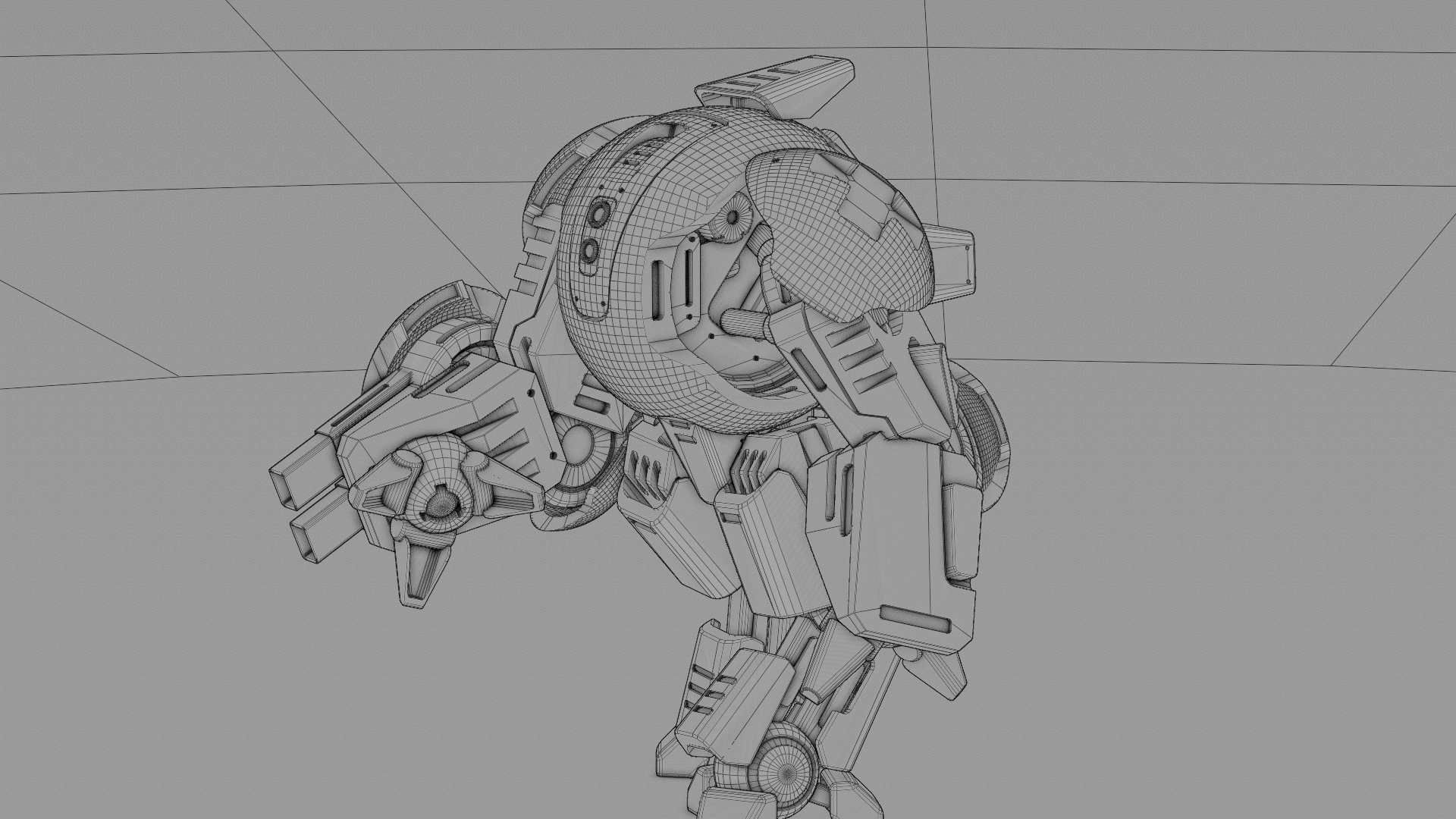 BATTLE DROID OKEANOS RIGGED 3D model_44