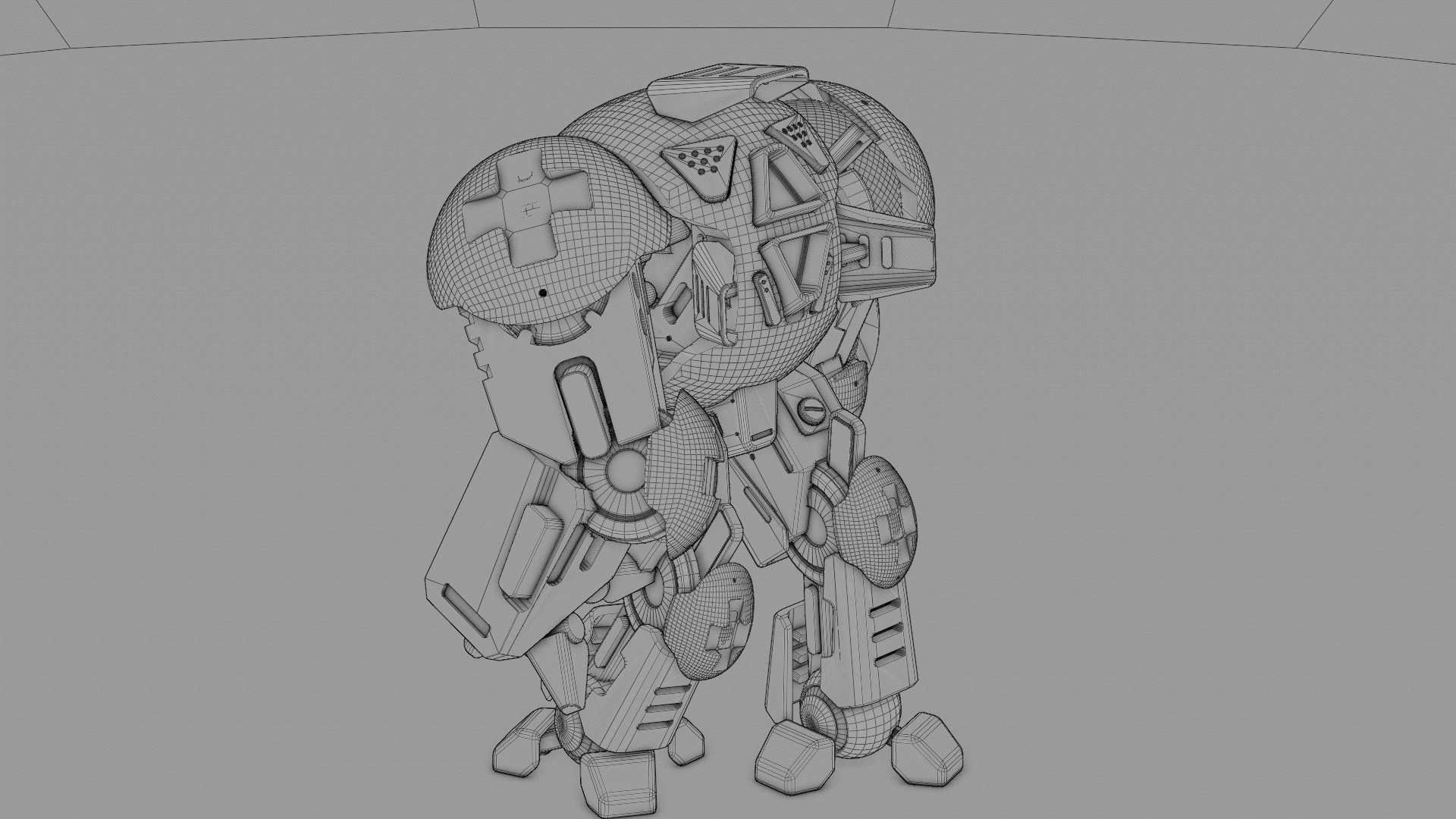 BATTLE DROID OKEANOS RIGGED 3D model_45