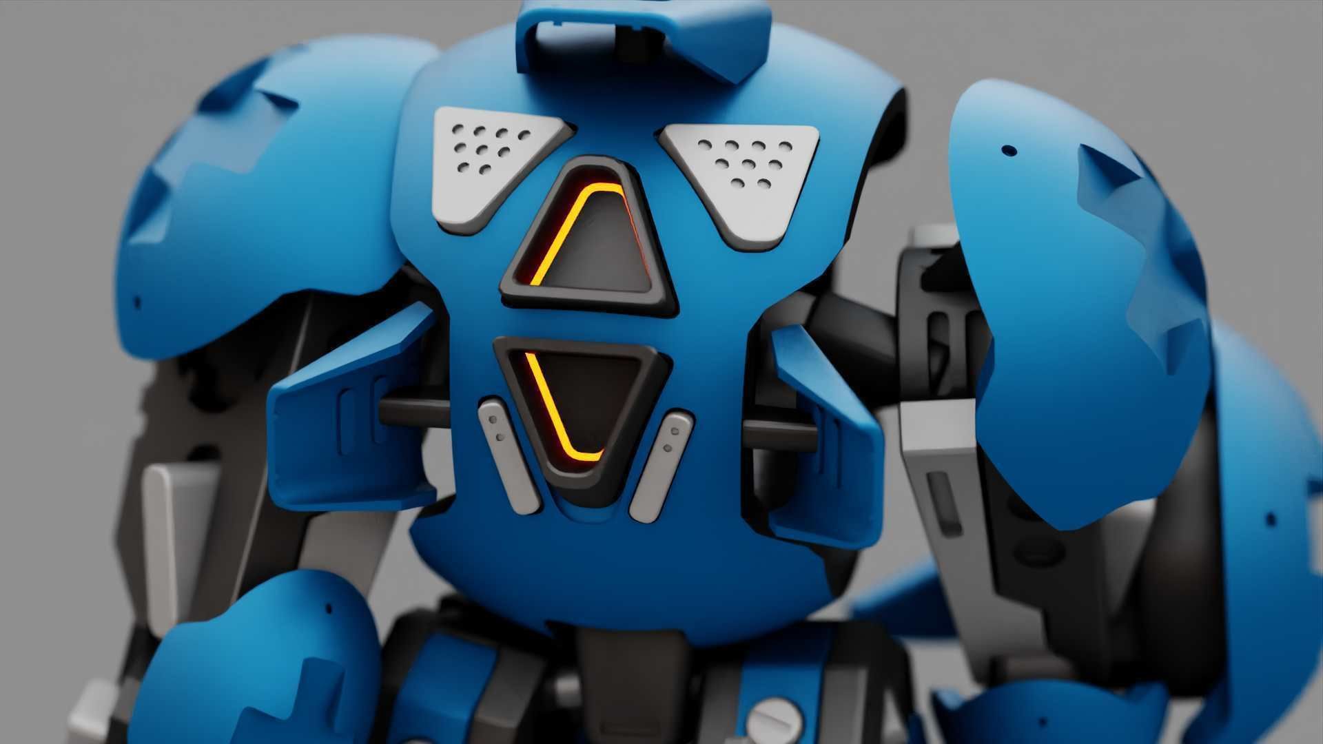 BATTLE DROID OKEANOS RIGGED 3D model_31