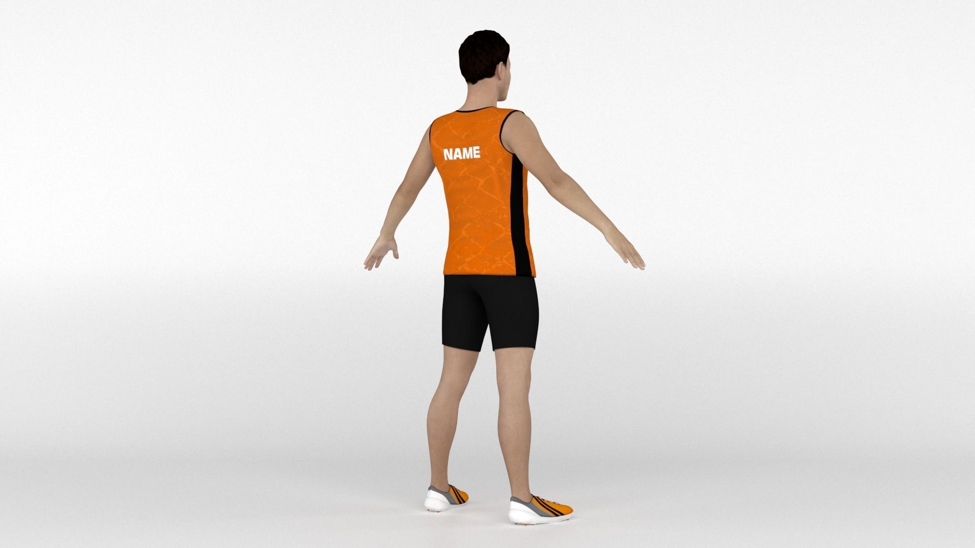 Athlete Runner 08 3D model_4