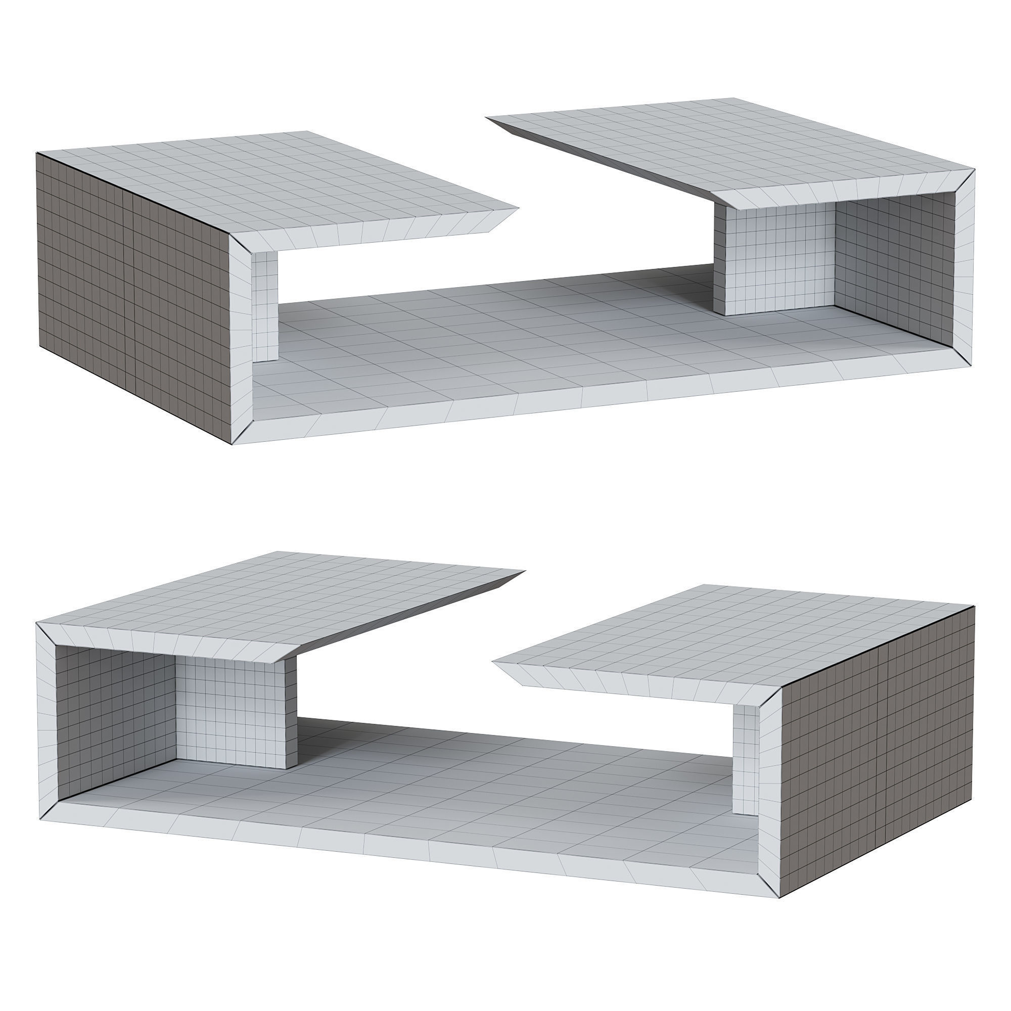 RECTANGULAR COFFEE TABLE by giorgiocollection 3D model_4