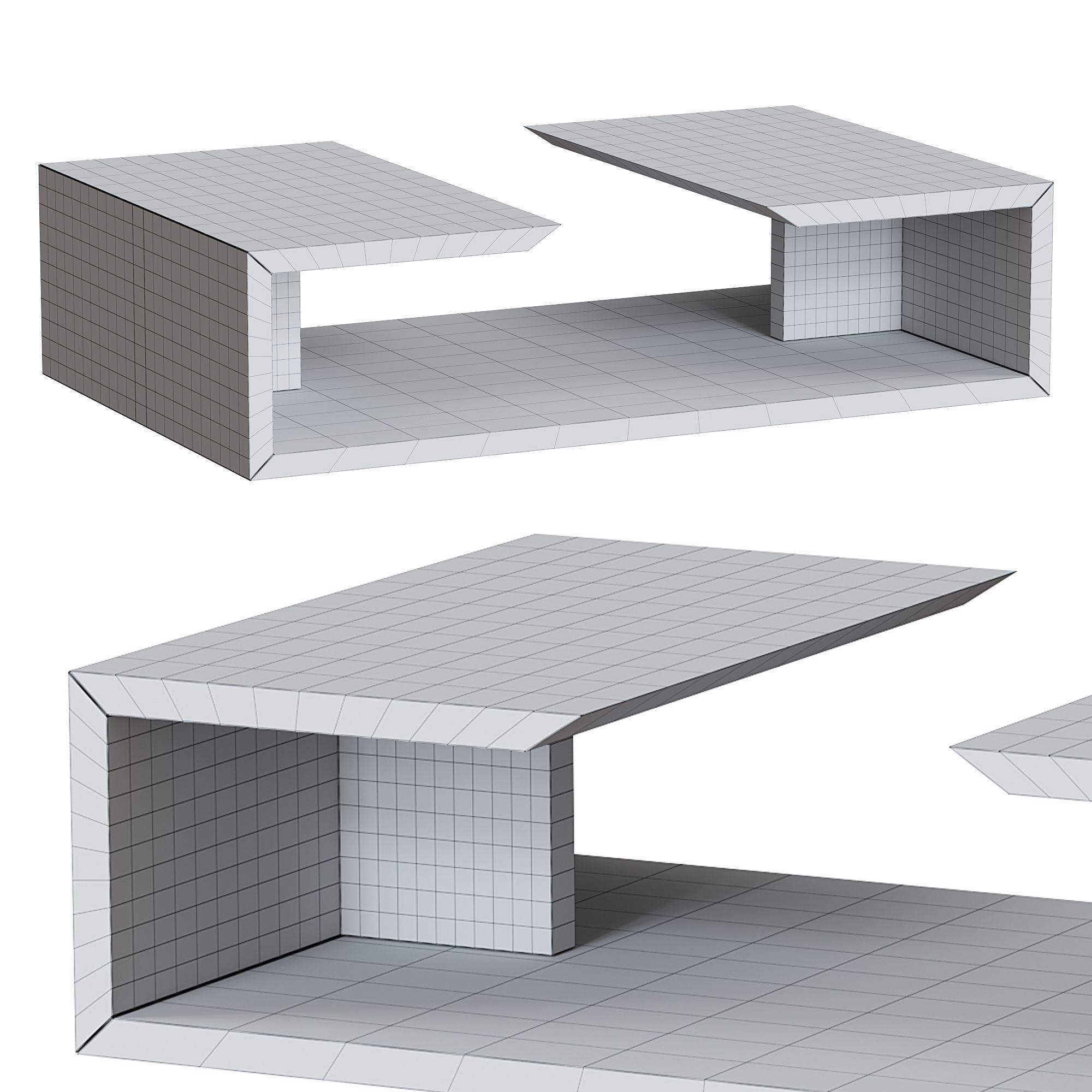 RECTANGULAR COFFEE TABLE by giorgiocollection 3D model_3