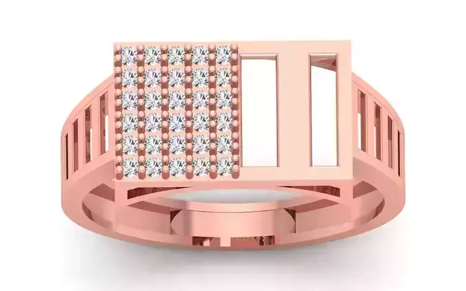 Solitaire Wedding Engagement Mens  Ring