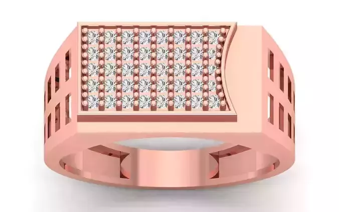 Solitaire Wedding Engagement Mens  Ring