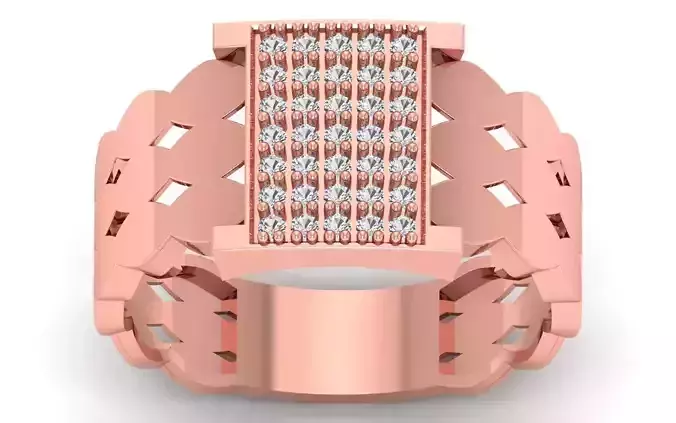 Solitaire Wedding Engagement Mens  Ring