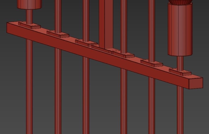 Set of Three 3D model_2