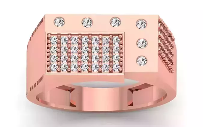 Solitaire Wedding Engagement Mens  Ring