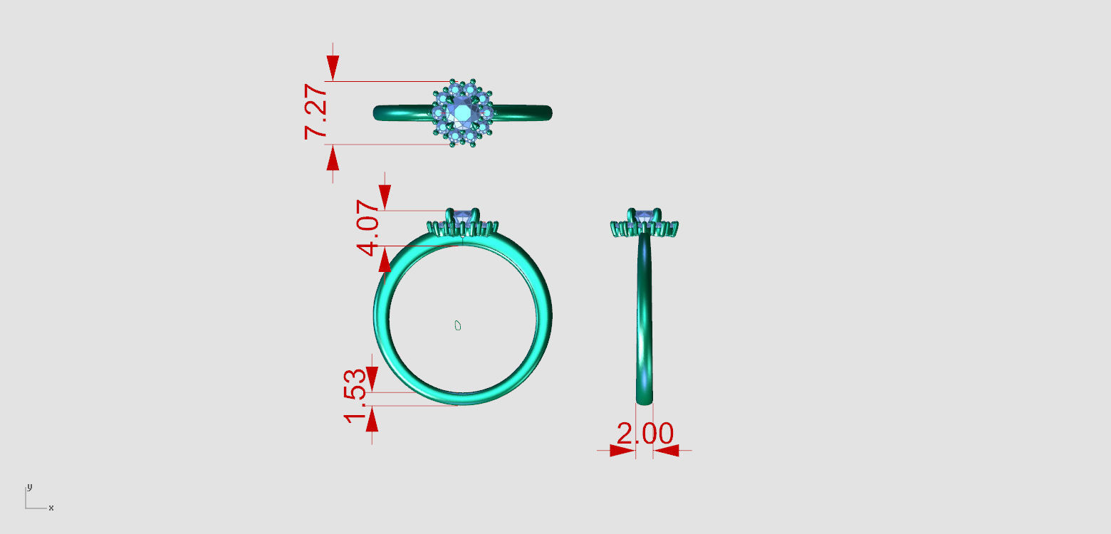 ZDR0202 diamond engagement ring gold 3D print model_5