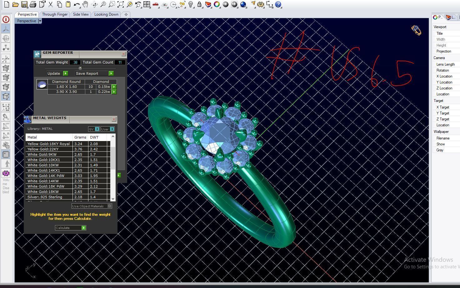 ZDR0202 diamond engagement ring gold 3D print model_6