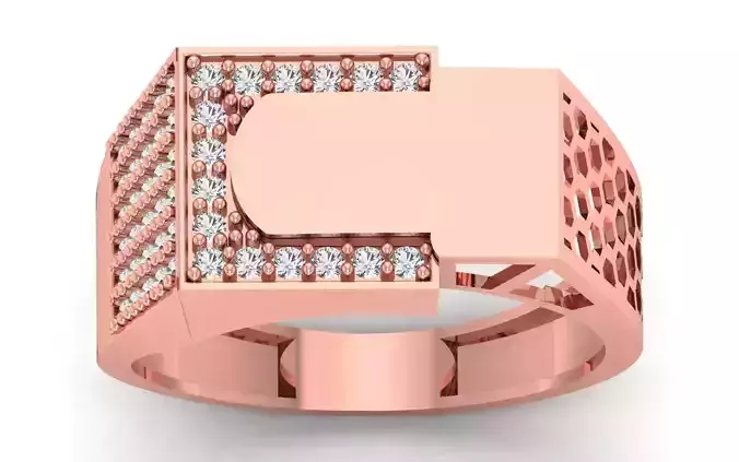 Solitaire Wedding Engagement Mens Ring