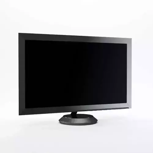 Black Plastic Framed Television