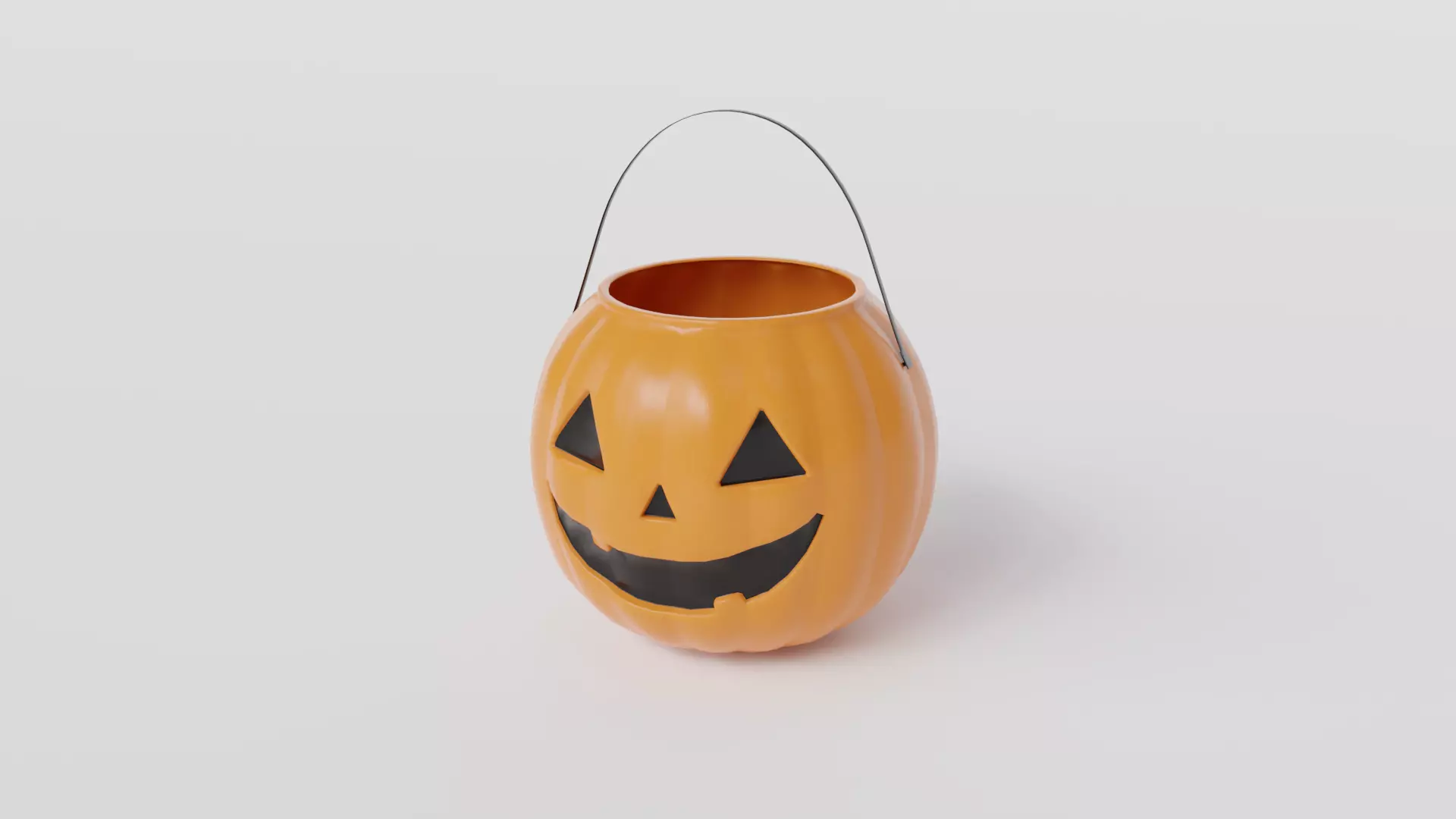 Halloween Pumpkin Bucket 3D model
