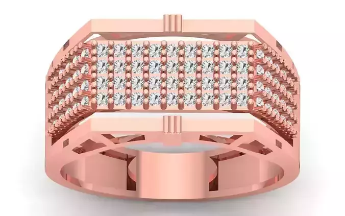 Solitaire Wedding Engagement Mens  Ring