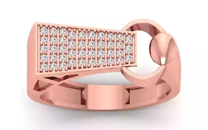 Solitaire Wedding Engagement Ring 3D print model