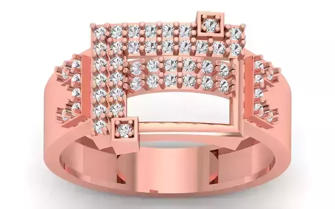 Solitaire Wedding Engagement Mens  Ring