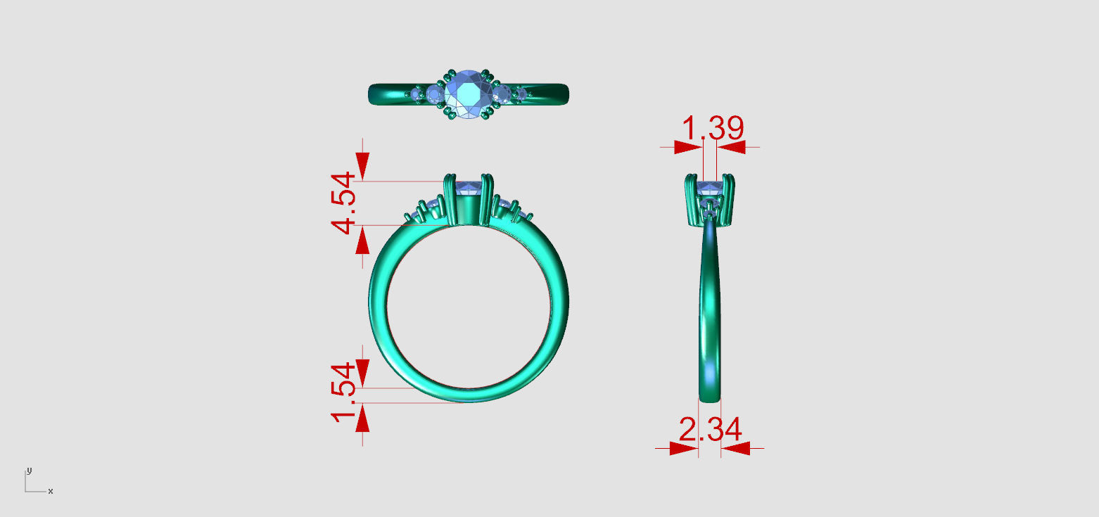 ZDR0205 morganite and diamond engagement ring 3D print model_5