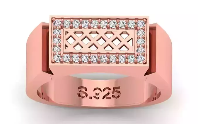 Solitaire Wedding Engagement Mens  Ring