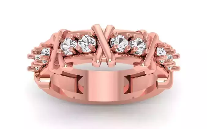 Solitaire Wedding Engagement WoMen Ring 3D print model