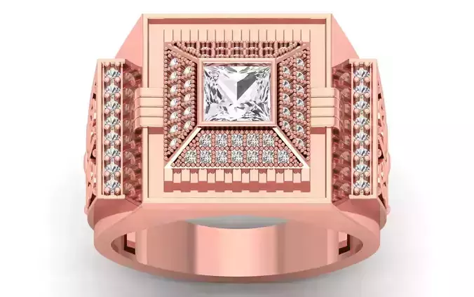 Solitaire Wedding Engagement Men Ring