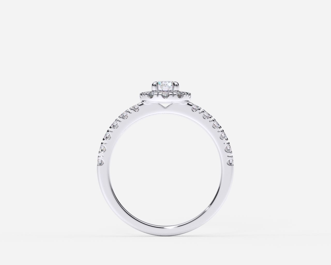 ZDR0208 halo diamond engagement ring gold 3D print model_1