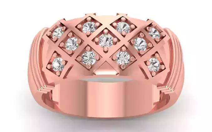Solitaire Wedding Engagement WoMen Ring 3D print model