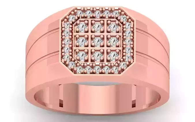 Solitaire Wedding Engagement Mens Ring