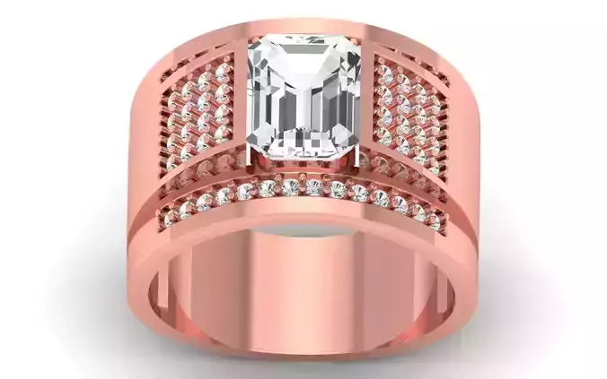 Solitaire Wedding Engagement Men Ring