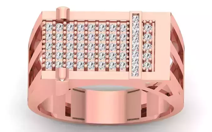 Solitaire Wedding Engagement Mens Ring