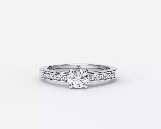 ZDR0212 engagement ring with diamonds