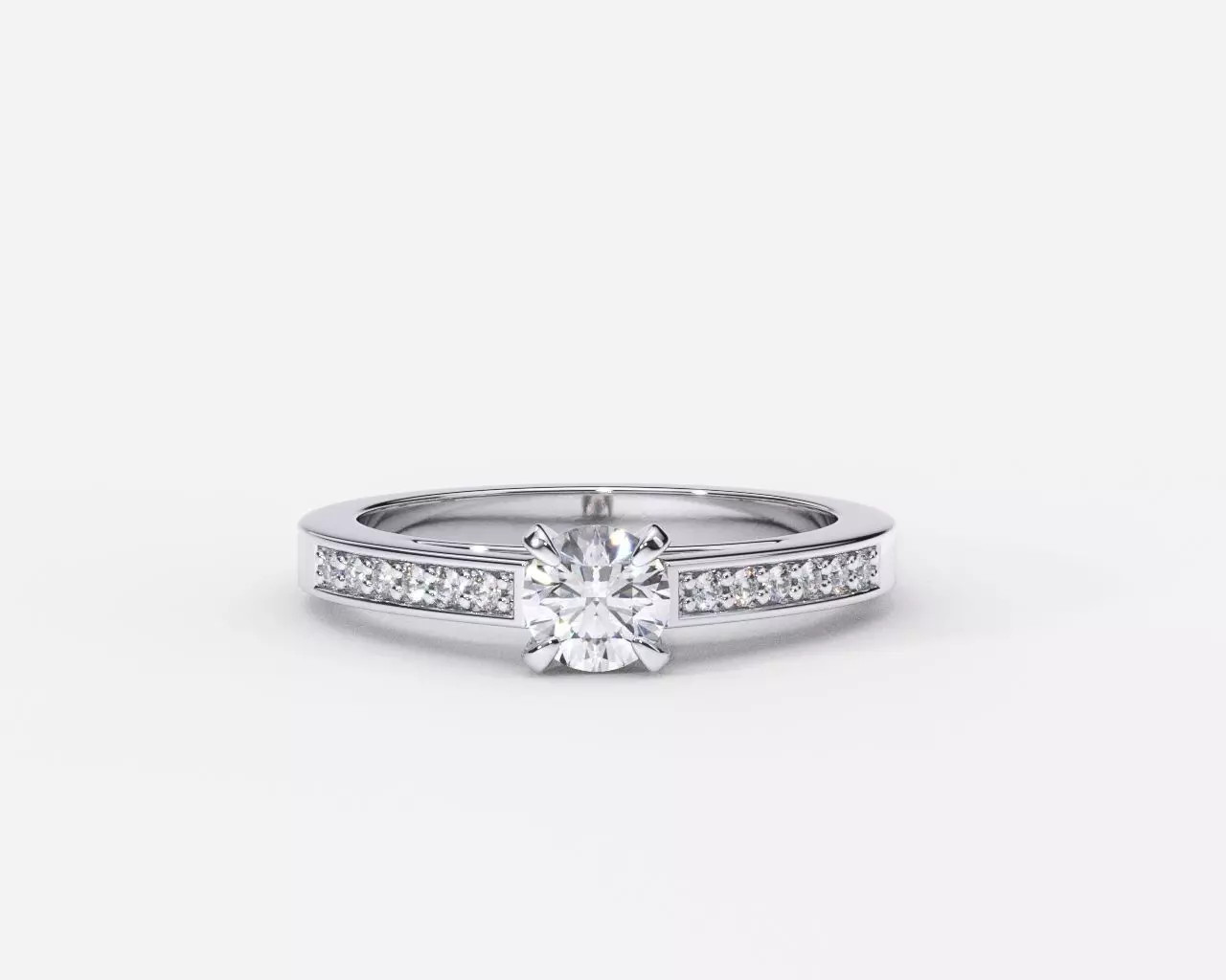 ZDR0212 engagement ring with diamonds 3D print model_0