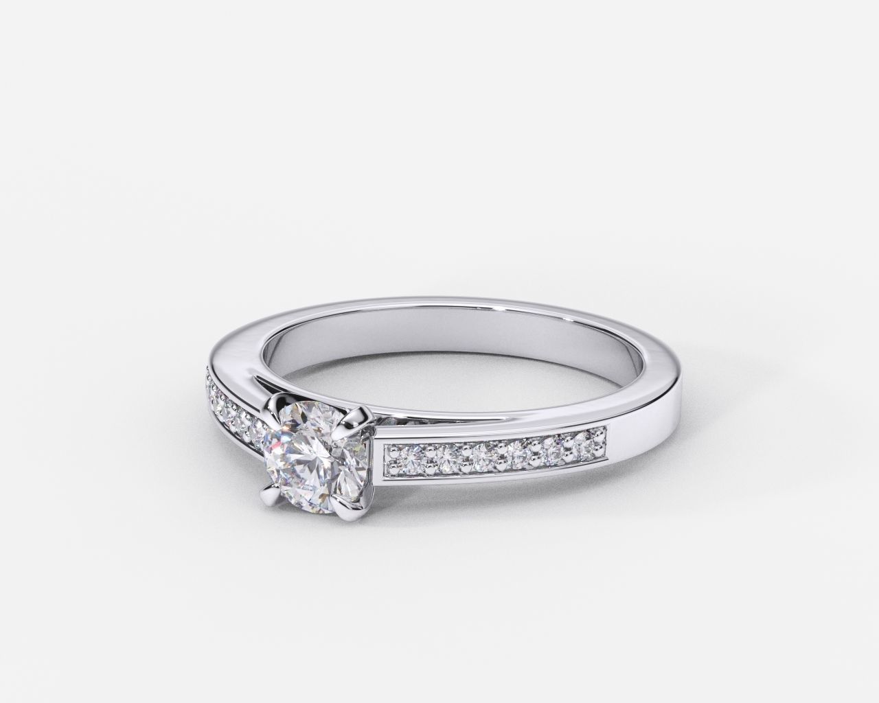 ZDR0212 engagement ring with diamonds 3D print model_2