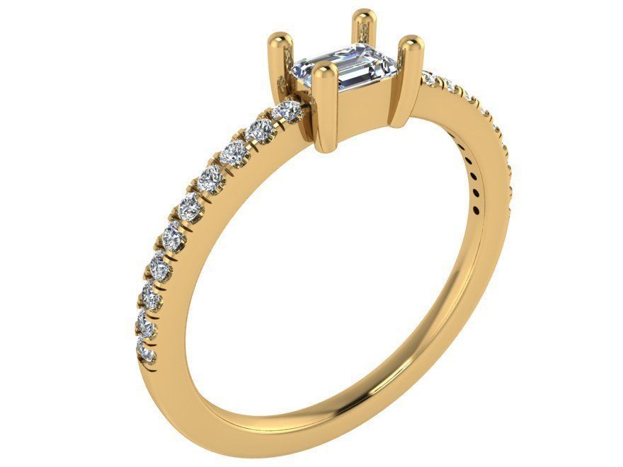 Diamond  ring 2541 3D print model 3D print model_1