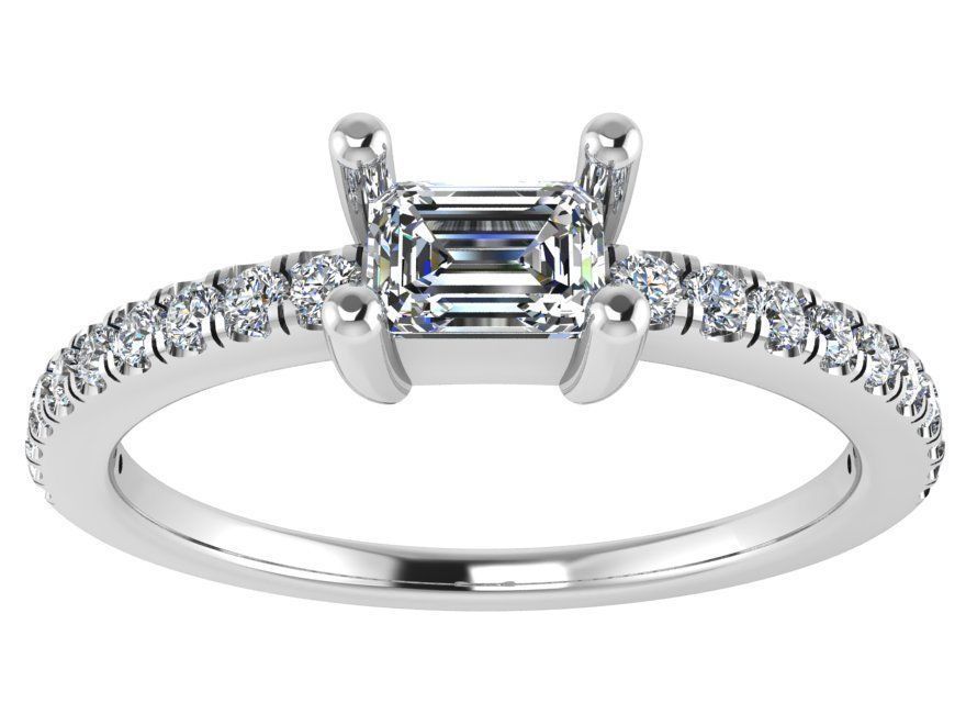 Diamond  ring 2541 3D print model 3D print model_2