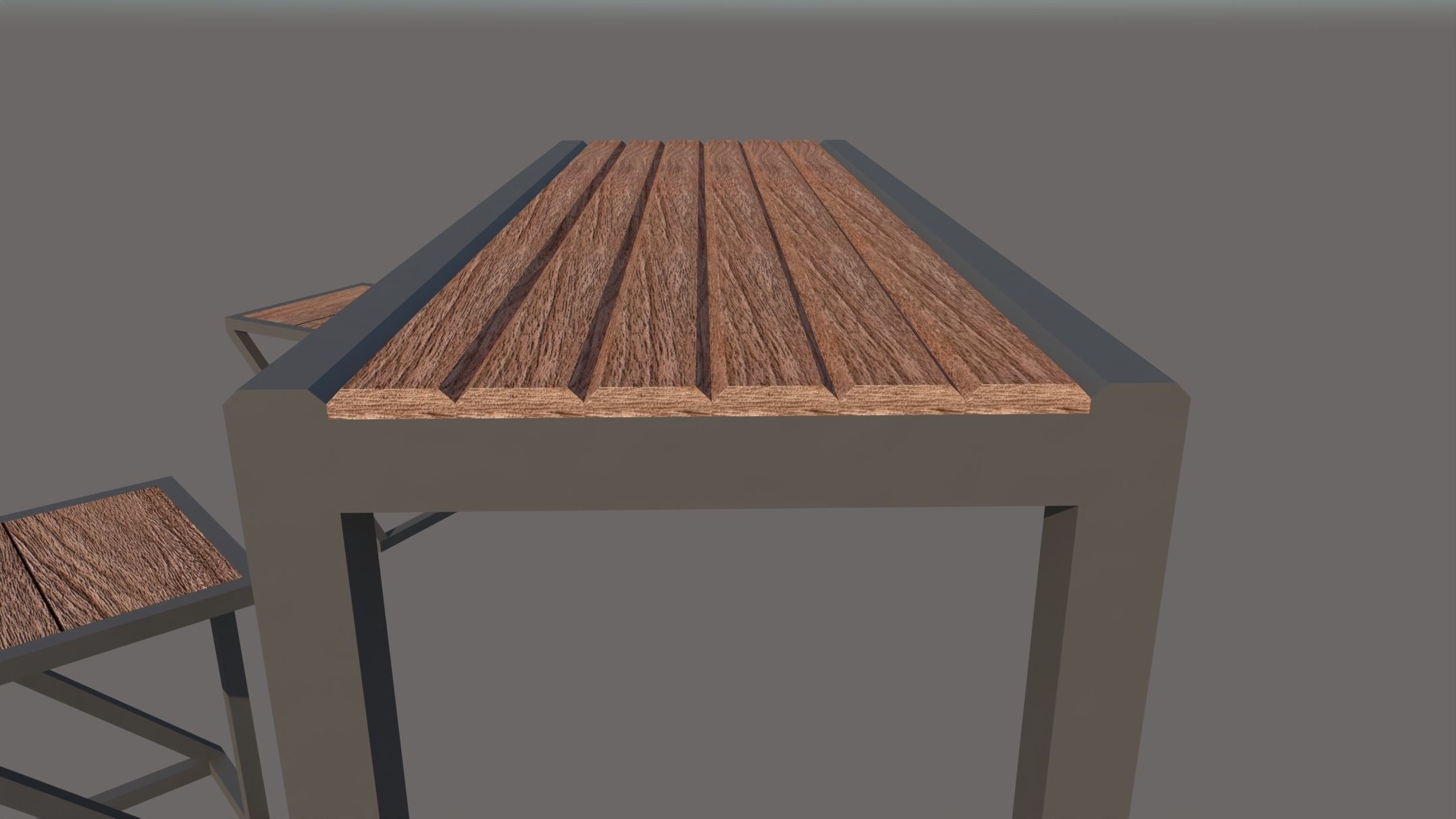 Table and Chairs concept design 3D model_3