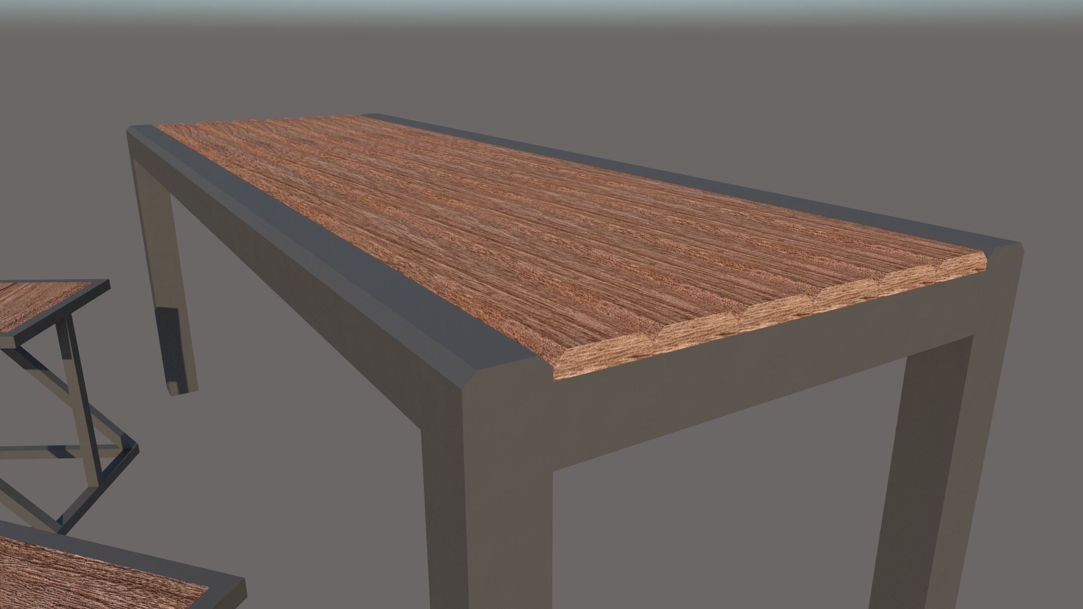 Table and Chairs concept design 3D model_5