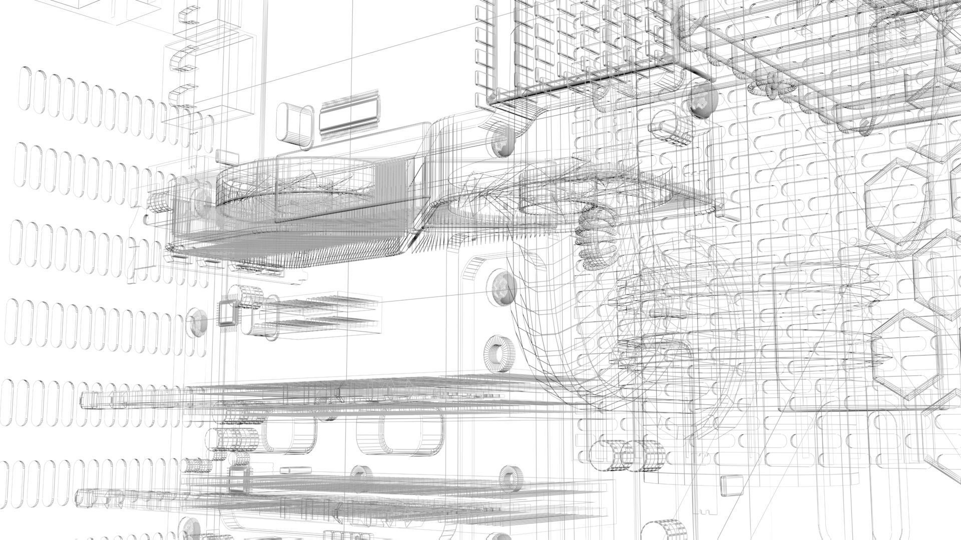 Gaming Computers Set 3D model_28